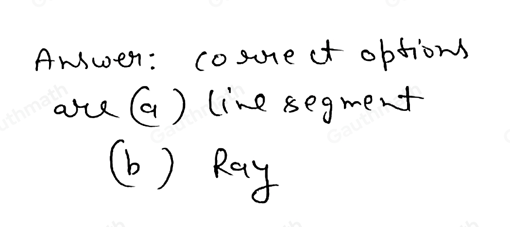 2. It is a subset of a line with two endpoints. * Point Line Ray Line Segment 3. It is a subset of a line with an endpoint and extends infinitely at one side * Point Line Ray Plane